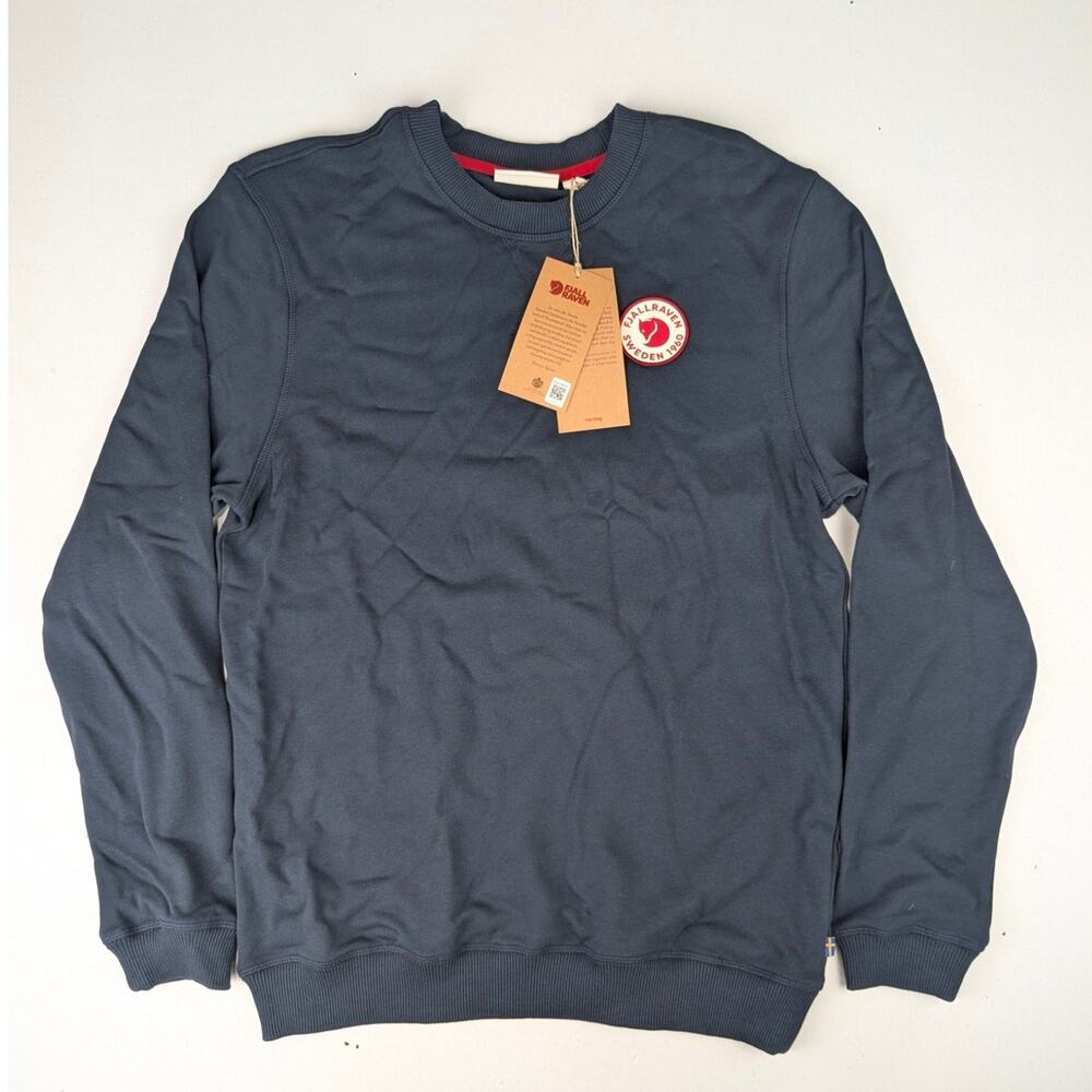 Fjallraven 1960 Logo Badge Sweatshirt - Navy - Men's Small